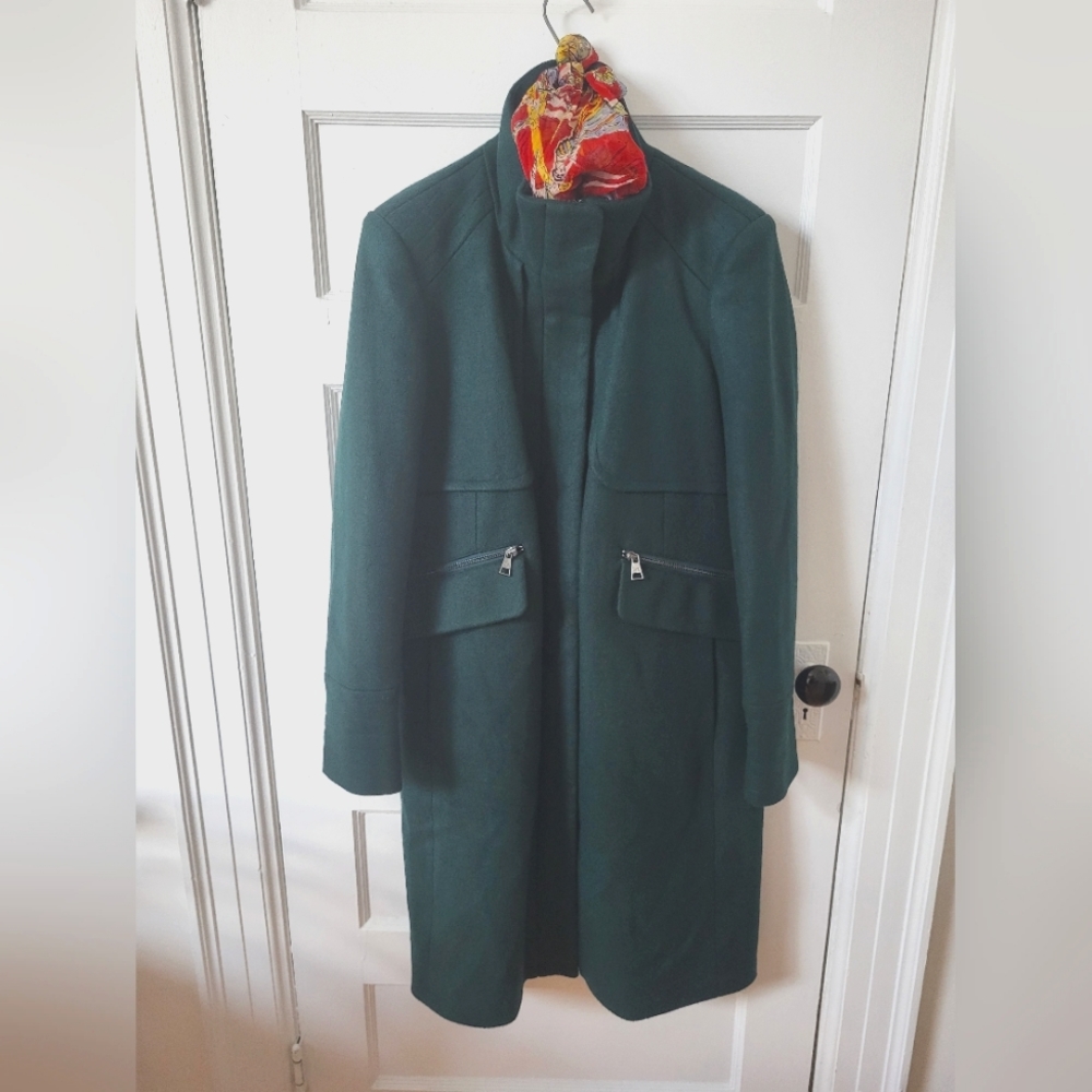 Karl Lagerfeld Green Pea Coat